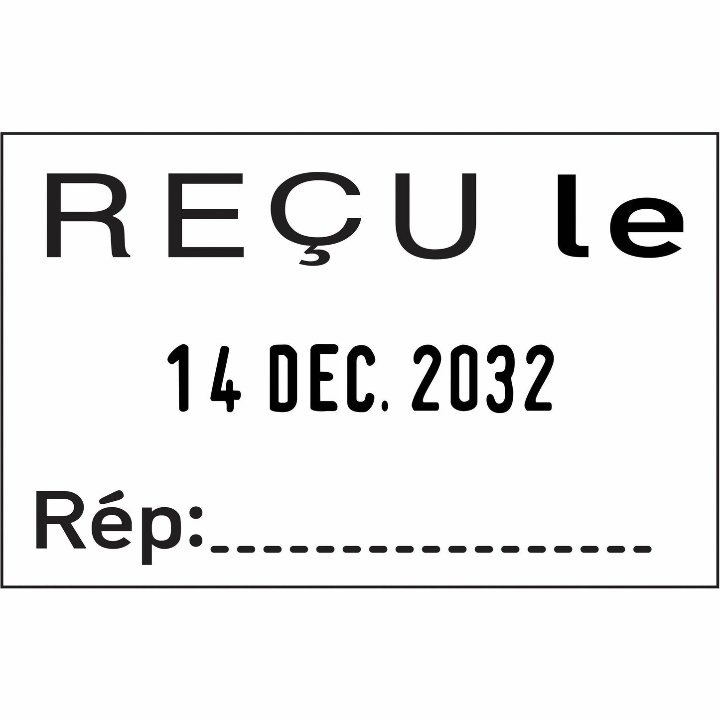 Classic 2210 Manual Date Stamp with Text - French