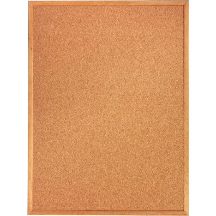 Quartet Standard Cork Bulletin Board, Oak Finish Frame, 2' x 1.5' - 3413830100