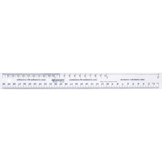 Westcott 30cm Flexible Vinyl Ruler
