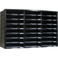 Storex 24 Compartment Literature Sorter, Black