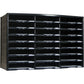 Storex 24 Compartment Literature Sorter, Black
