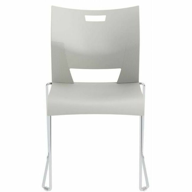 Global Duet Armless Chair, Polypropylene Seat & Back (6621)
