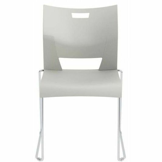 Global Duet Armless Chair, Polypropylene Seat & Back (6621)