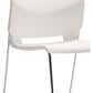 Global Popcorn Armless Chair, Polypropylene Seat & Back - 6711 IVC CM