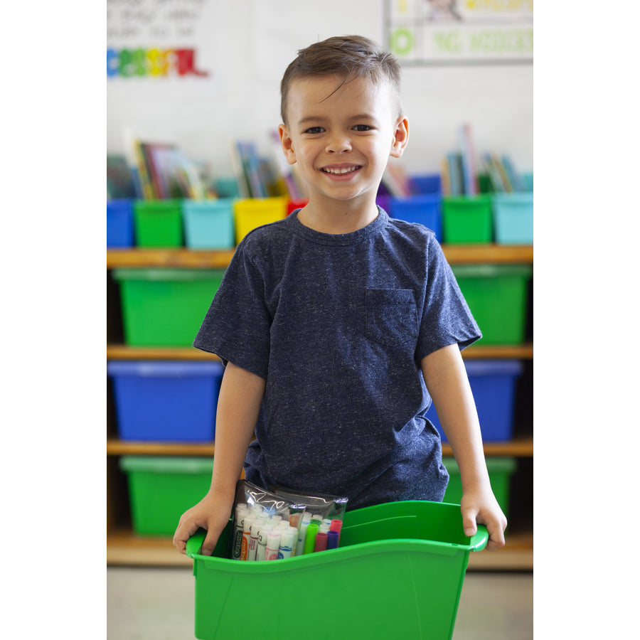 Storex Large Book Bin, Assorted Colors - 70110U06C