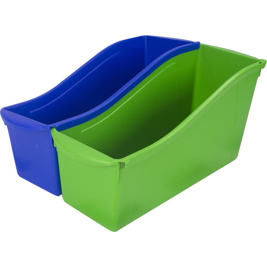 Storex Large Book Bin, Assorted Colors - 70110U06C