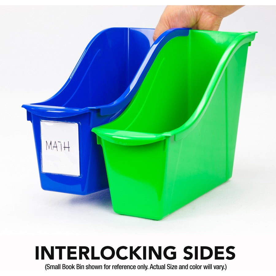 Storex Large Book Bin, Assorted Colors - 70110U06C