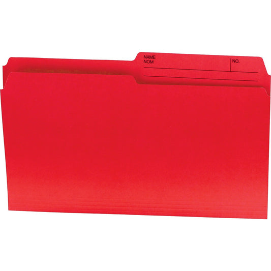 Offix 1/2 Tab Cut Legal Top Tab File Folder