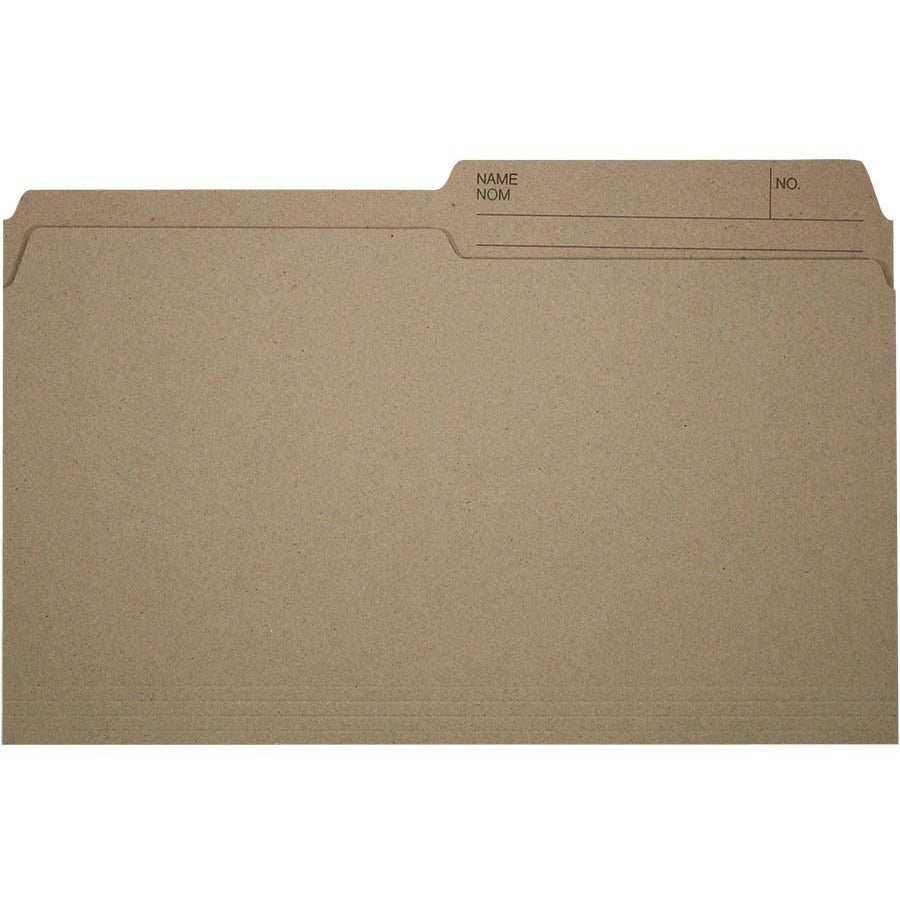 Offix 1/2 Tab Cut Legal Top Tab File Folder