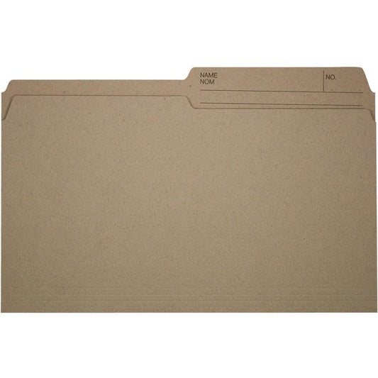 Offix 1/2 Tab Cut Legal Top Tab File Folder
