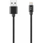 Blu Element Braided Charge/Sync Lightning to USB Cable 4ft Black - B4MFIBK