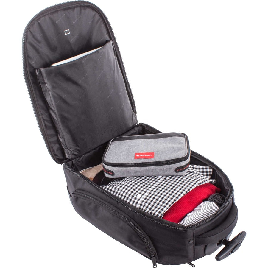 Swiss Mobility Carrying Case (Backpack) for 15.6" Wheel, Computer - Black - BKPW1018SMBK