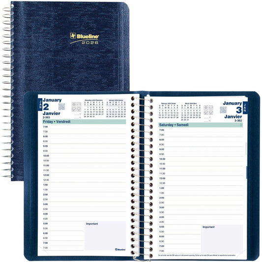 AGENDA 1D/P.SPI.BIL.8X5 BLUE