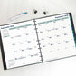 Blueline MiracleBind CoilPro Monthly Planner, 11" x 9-1/6" , Bilingual, Black - CF1512C.81B