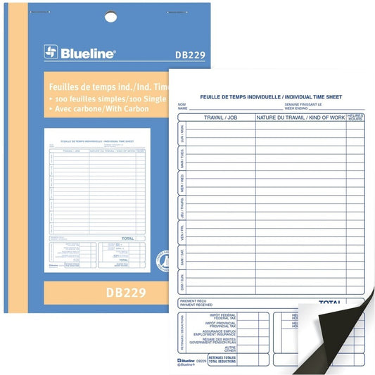 Blueline Individual Time Sheets