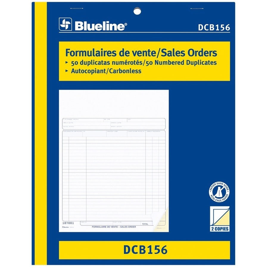 Blueline Sales Orders Book - DCB156