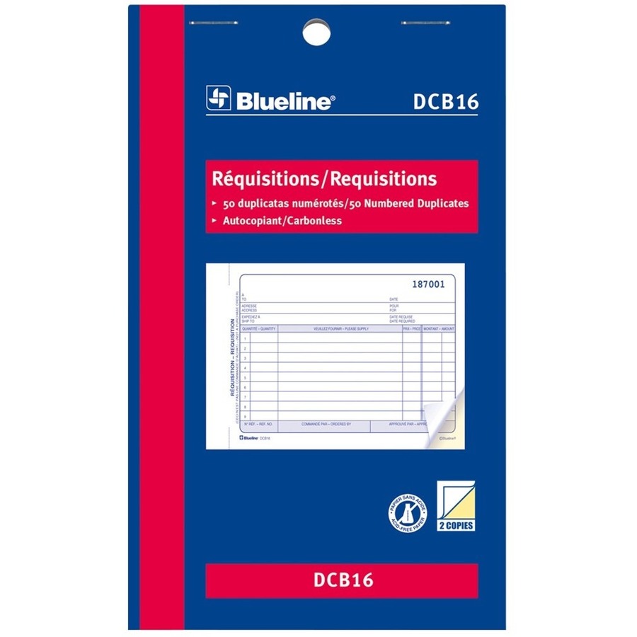 Blueline Requisitions - DCB16