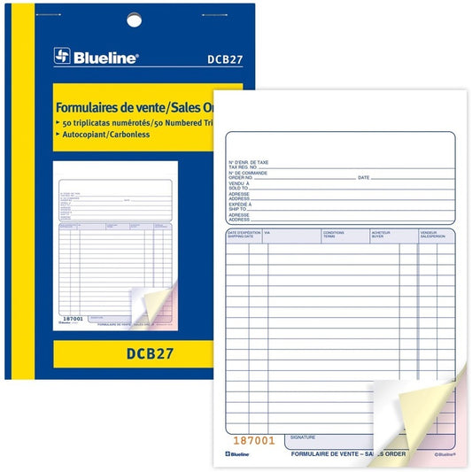 Blueline Sales Orders Book