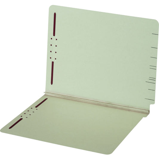 Globe-Weis Straight Tab Cut Letter Recycled Fastener Folder