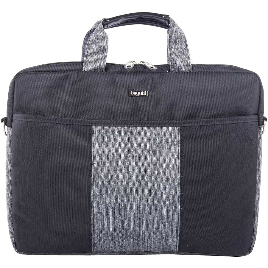 bugatti Carrying Case (Briefcase) for 15.6" Notebook - Black, Gray - EXB529-BLACK/GREY