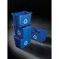 Rubbermaid Commercial Recycling Box 14 Gal Blue - FG571473BLUE