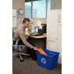 Rubbermaid Commercial Recycling Box 14 Gal Blue - FG571473BLUE