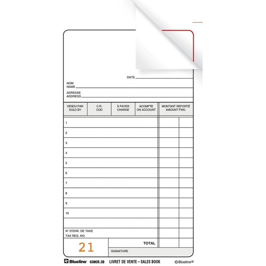 Blueline Sales Orders Book - G3NCR.2B