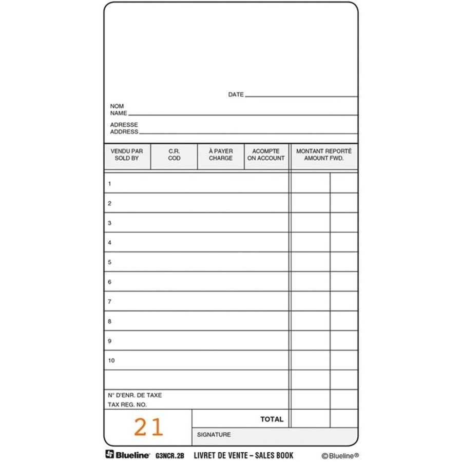 Blueline Sales Orders Book - G3NCR.2B