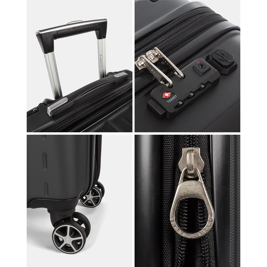 bugatti Carrying Case Wheel - Black - HLG2047BU-BLACK