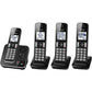 Panasonic KX-TGD394 DECT 6.0 1.93 GHz Cordless Phone - Black - KXTGD394B