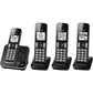 Panasonic KX-TGD394 DECT 6.0 1.93 GHz Cordless Phone - Black - KXTGD394B