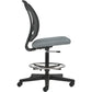 Offices To Go Ibex | Upholstered Seat & Mesh Back Armless Drafting Task Chair - MVL2807 JN02 BLK HP ST