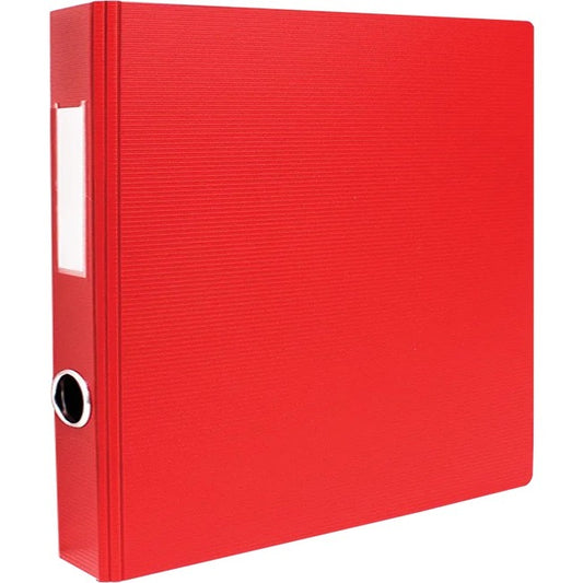 GEO 1.5" Textured Heavy-duty Binder, Red