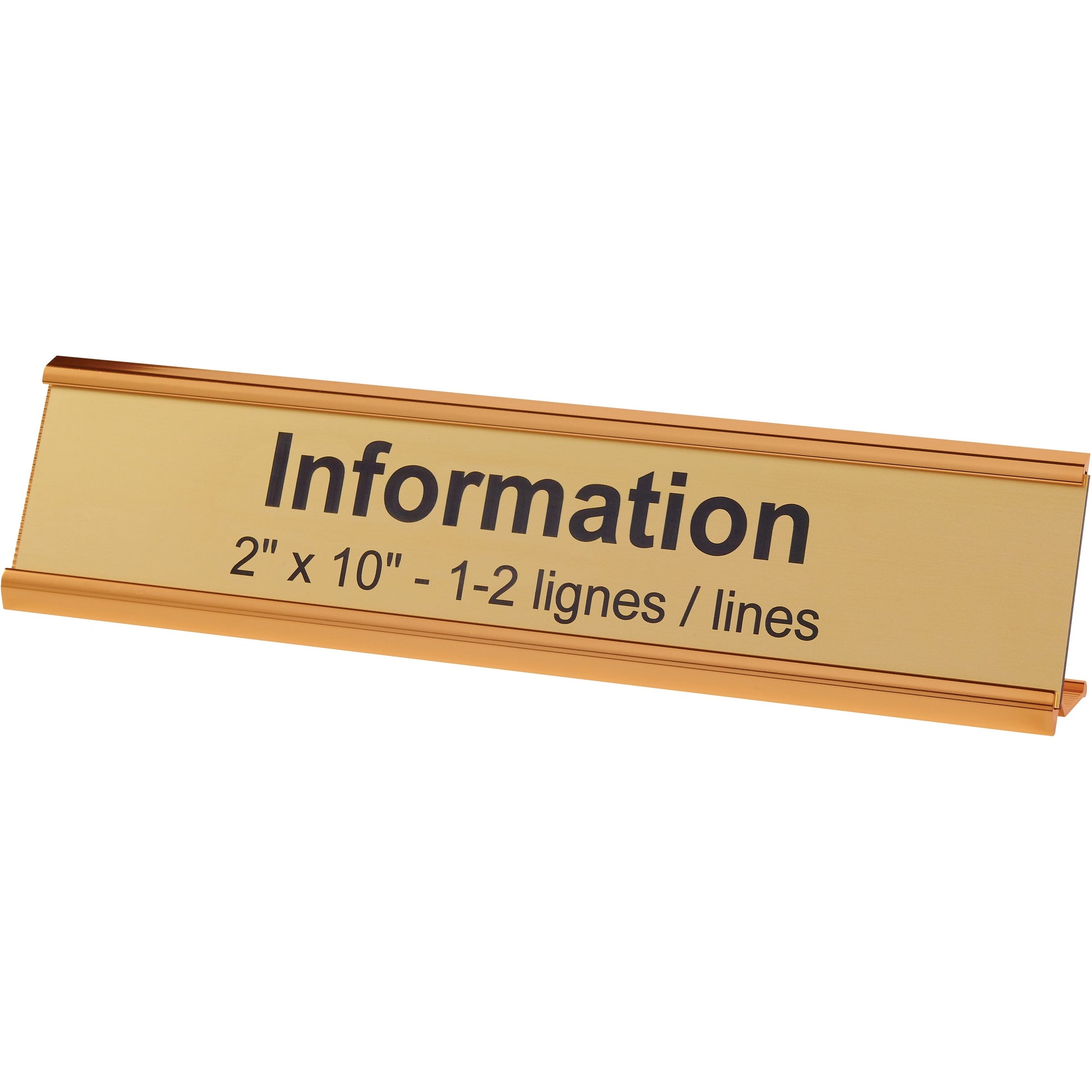 Derome Engraved Plate with Holder