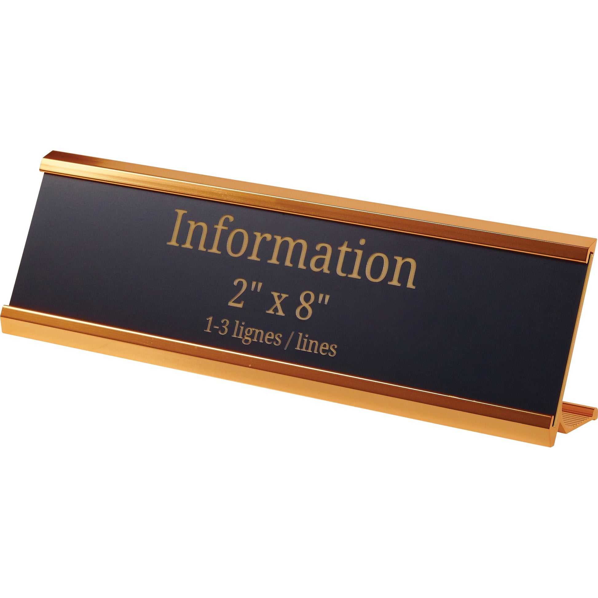 Derome Engraved Plate with Holder