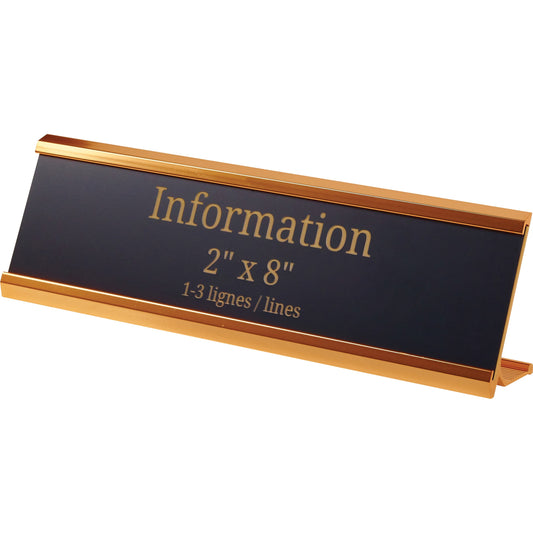 Derome Engraved Plate with Holder