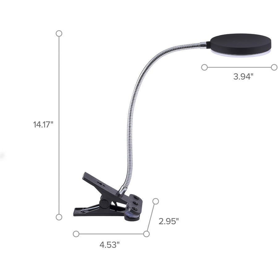 Bostitch Adjustable Clamp Desk Lamp, Black - VLED1800-BKC