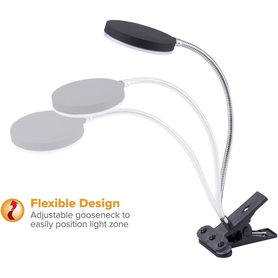 Bostitch Adjustable Clamp Desk Lamp, Black - VLED1800-BKC