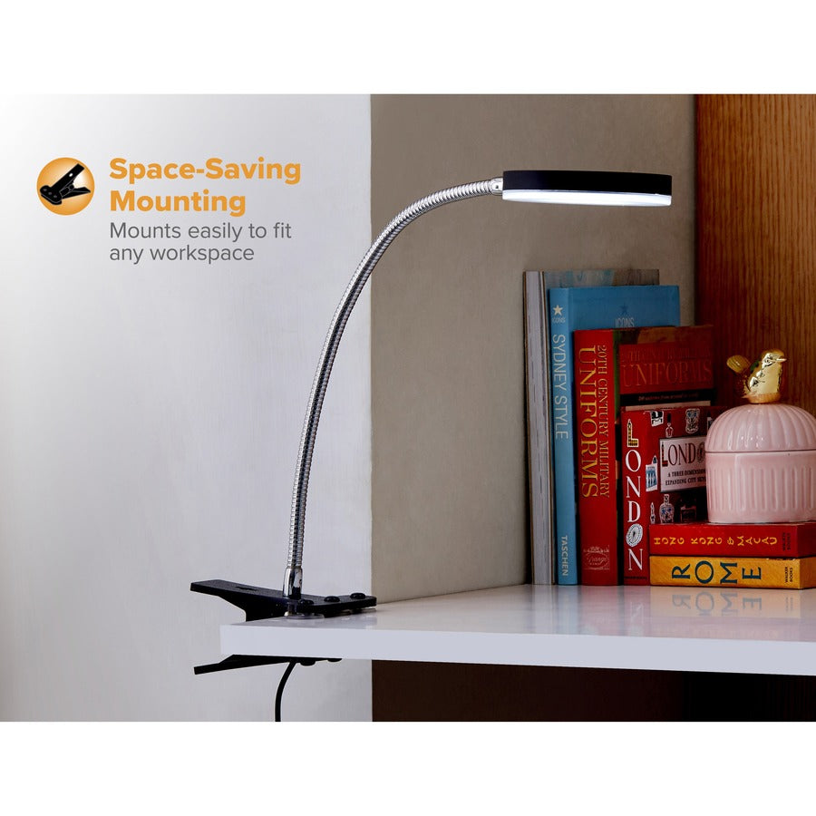 Bostitch Adjustable Clamp Desk Lamp, Black - VLED1800-BKC