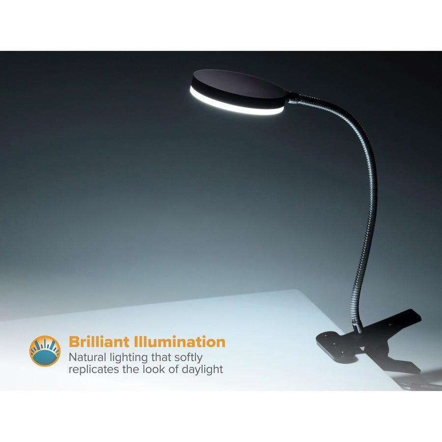Bostitch Adjustable Clamp Desk Lamp, Black - VLED1800-BKC