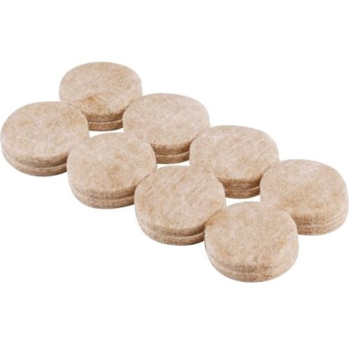 Shepherd Hardware 1-Inch Heavy Duty Self-Adhesive Felt Furniture Pads, 16-Pack, Beige