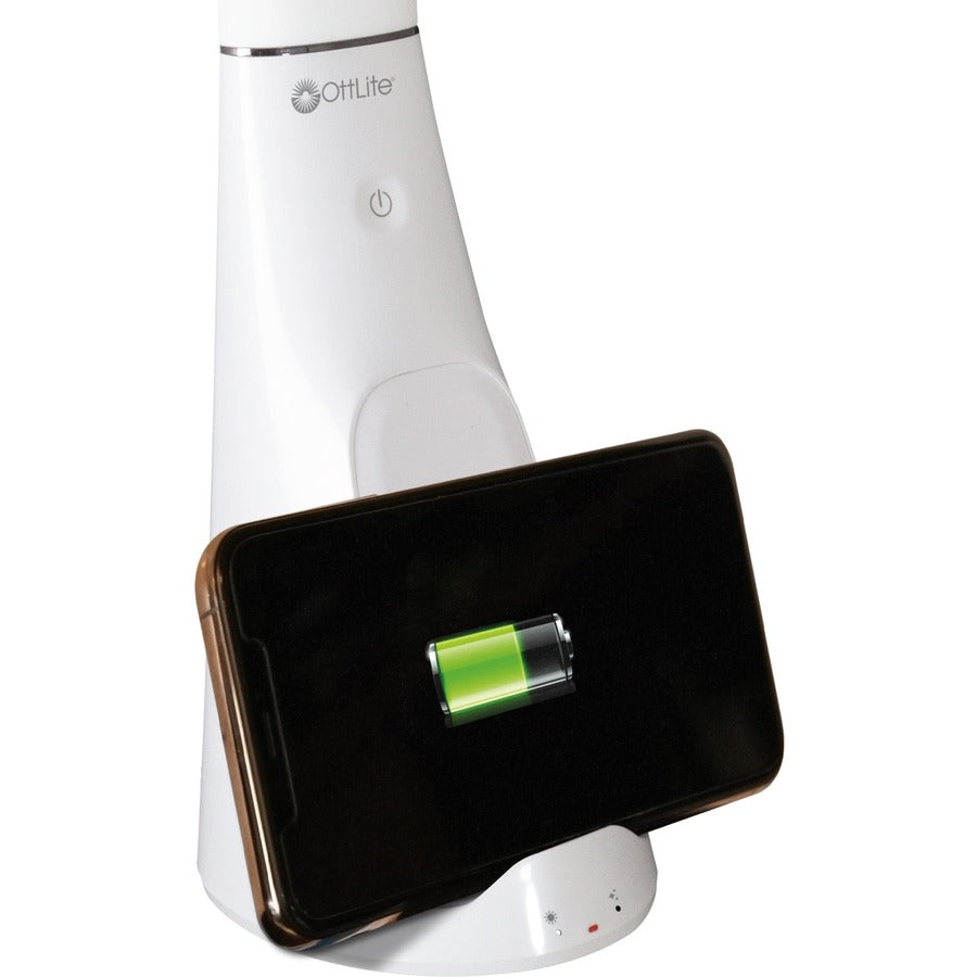 OttLite Purify LED Desk Lamp with Wireless Charging and Sanitizing - SCNQC00S