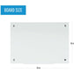 Bi-silque Magnetic Glass Dry Erase Board - GL040107