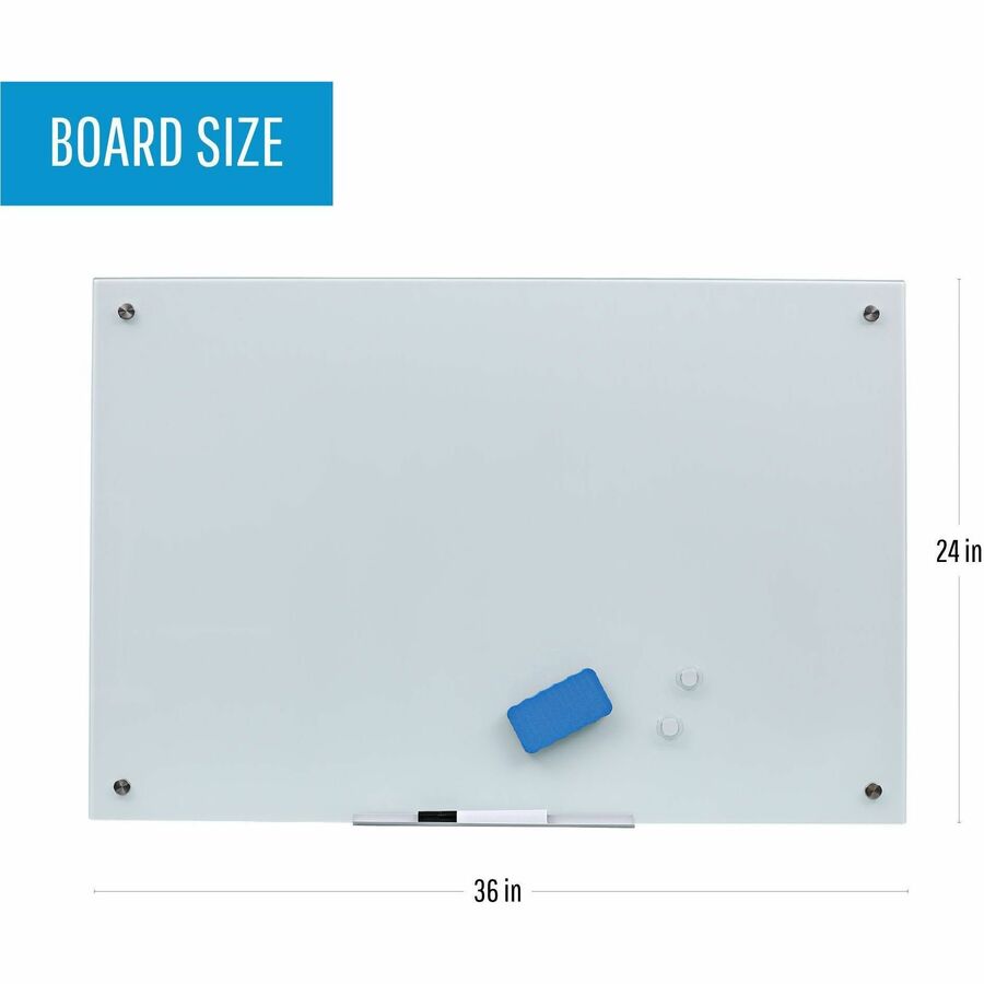MasterVision Magnetic Glass Dry Erase Board - GL070107