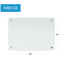 MasterVision Magnetic Glass Dry Erase Board - GL080107
