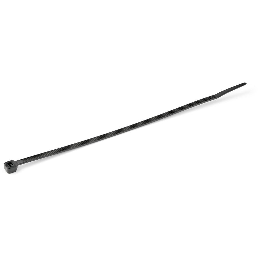 StarTech.com 8"(20cm) Cable Ties, 2-1/8"(55mm) Dia, 50lb(22kg) Tensile Strength, Nylon Self Locking Zip Ties, UL Listed, 100 Pack, Black - CBMZT8B