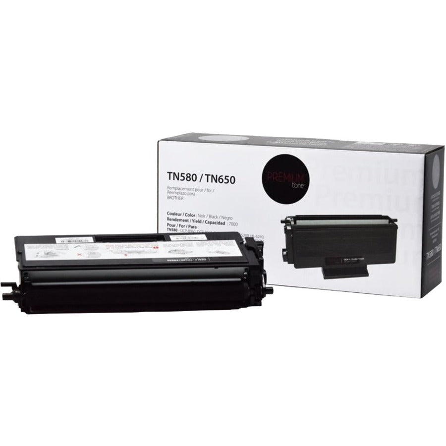 Premium Tone Toner Cartridge - Alternative for Brother TN580 / TN650 - Black