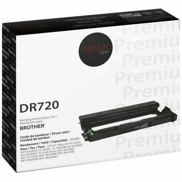 Premium Tone Drum Unit - Alternative for Brother DR720 - Black - NCBRDR720