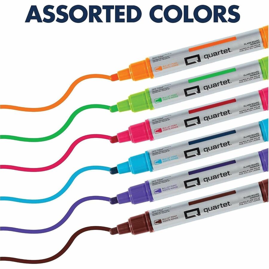 Quartet Premium Glass Board Dry-erase Markers - 79556