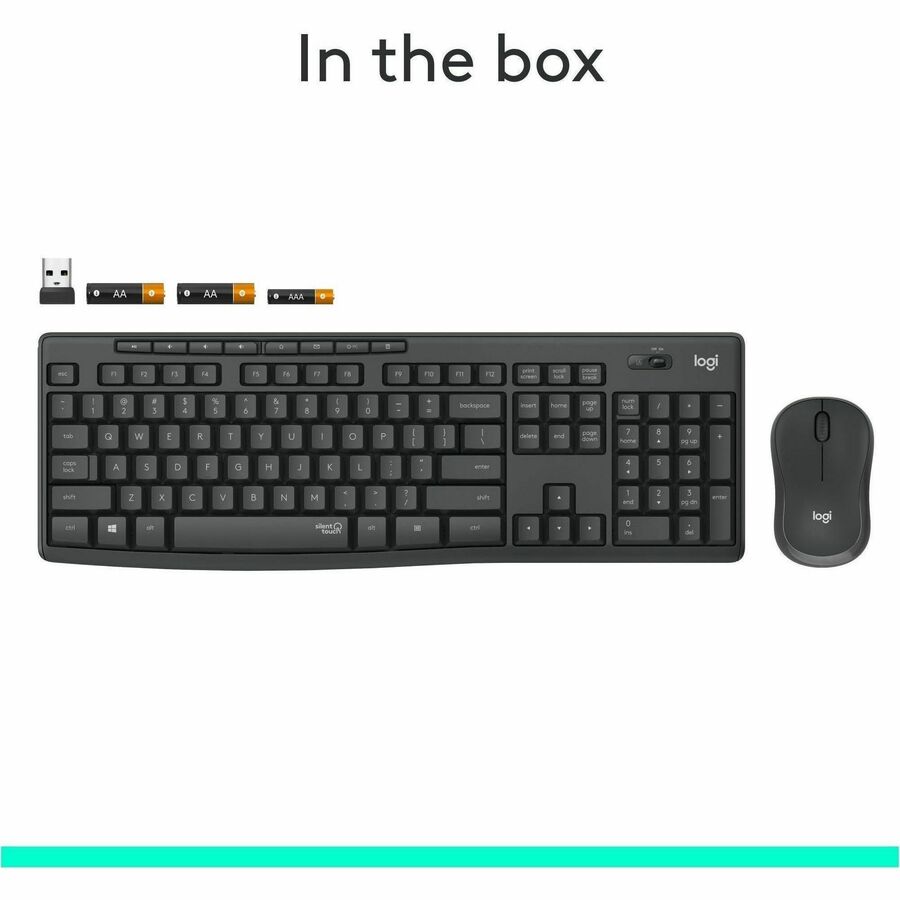 Logitech Silent Wireless Keyboard and Mouse - 920-009782